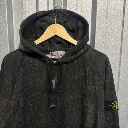 Stone Island x Supreme Pullover Spiderweb Hoodie - L