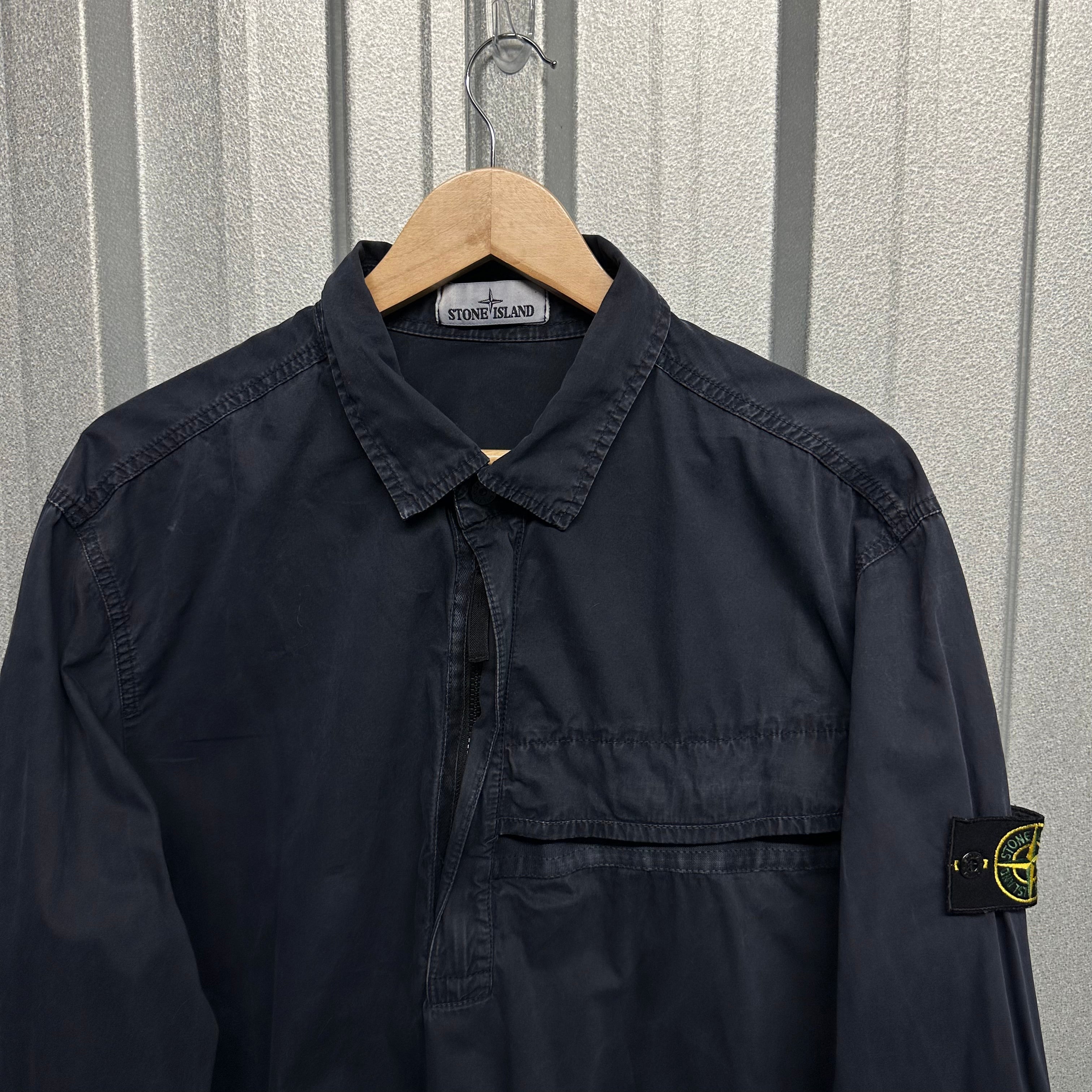 Stone Island 1/4 Zip Pullover Overshirt - XXL