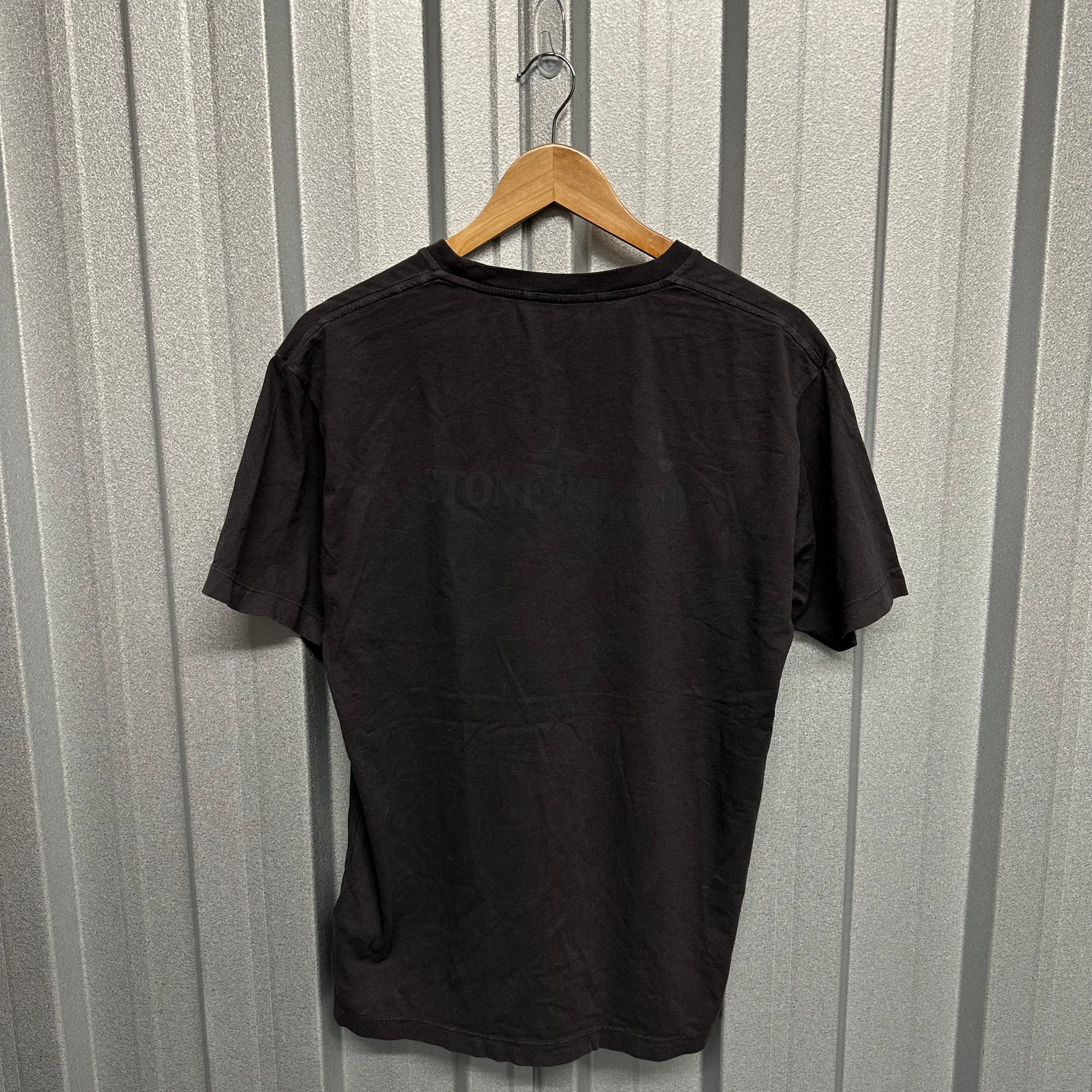 Stone Island Spell Out Compass Short Sleeved T Shirt - M