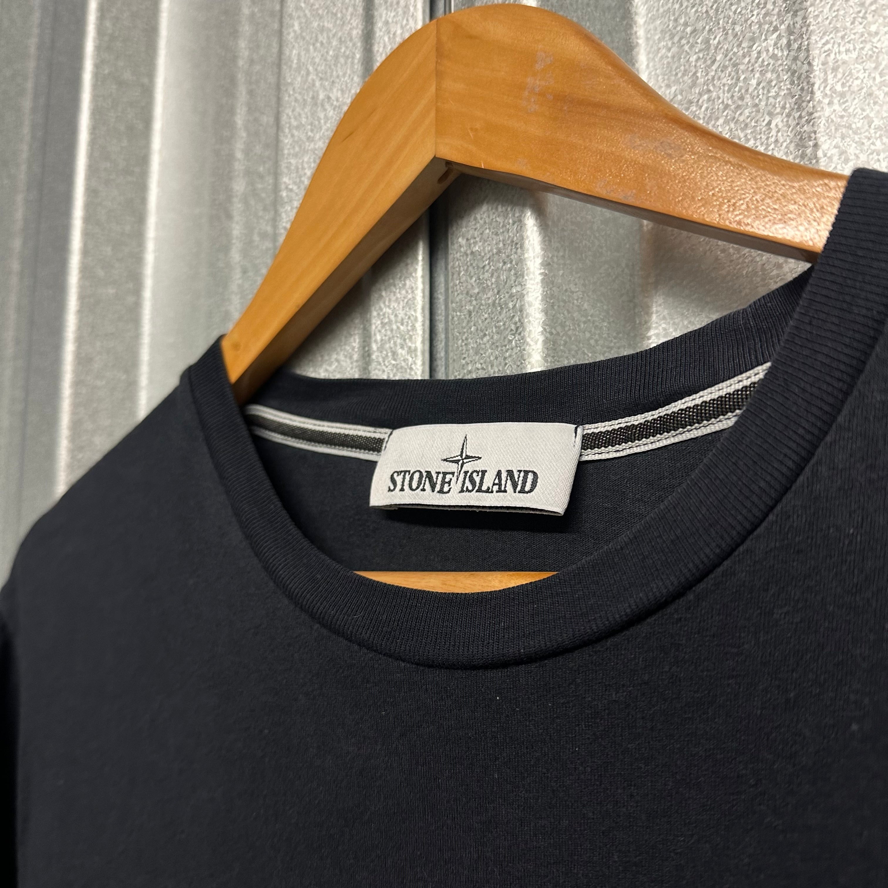 Stone Island Spell Out Mirror Logo T Shirt