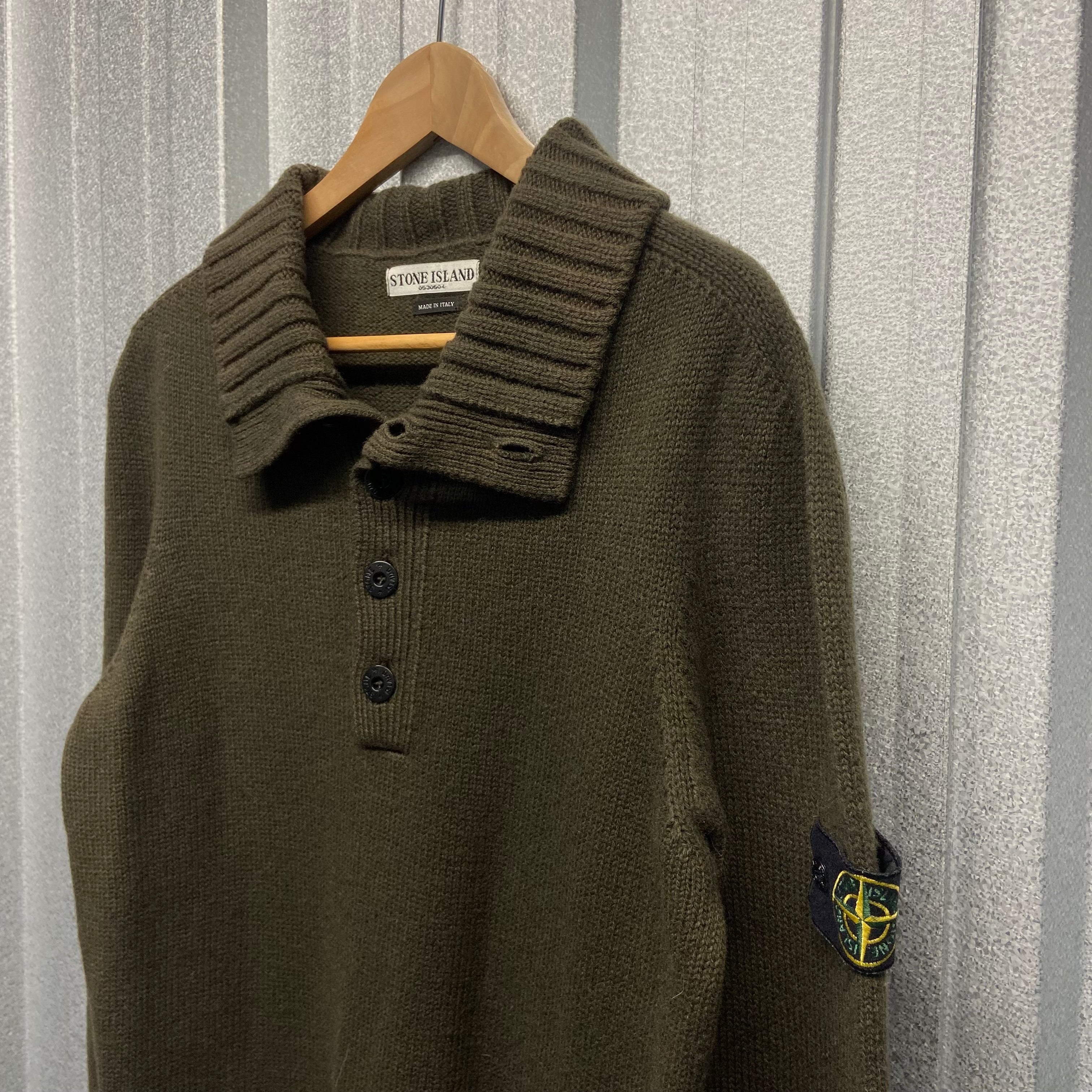 Stone Island Knitwear Pullover 1/4 Button Up Jumper