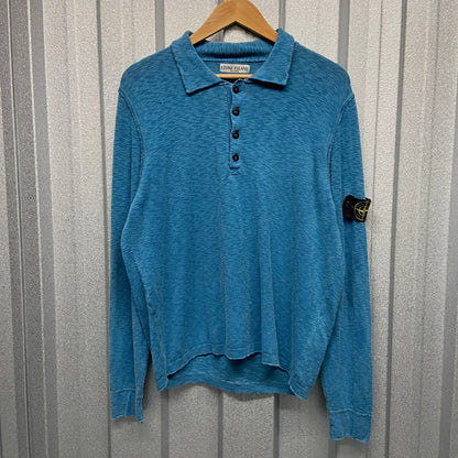 Stone Island Pullover Long Sleeved Polo Shirt