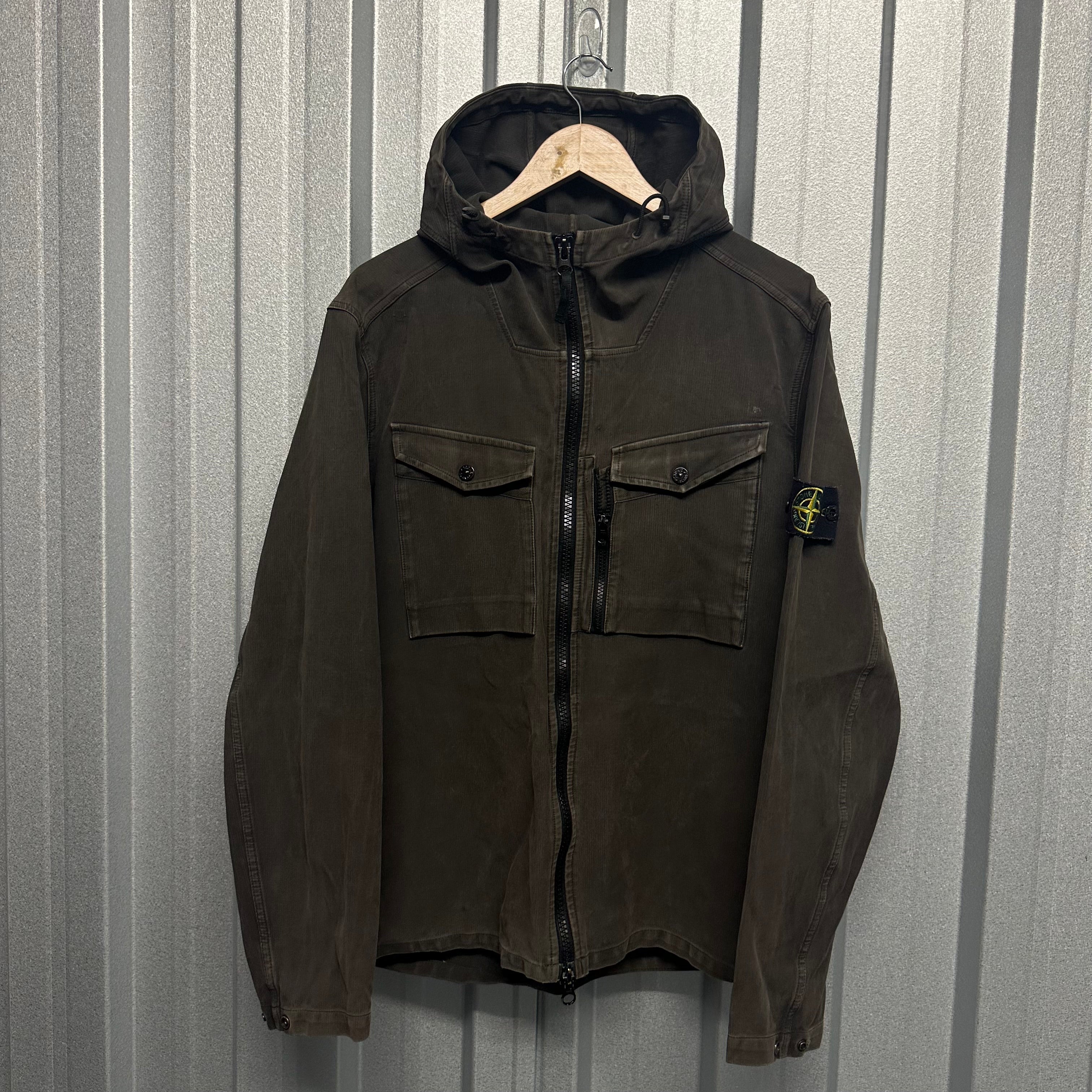 Stone Island Zip Up Canvas Double Pocket Jacket - XL