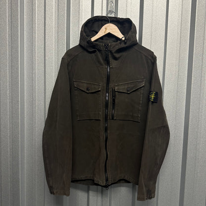 Stone Island Zip Up Canvas Double Pocket Jacket - XL