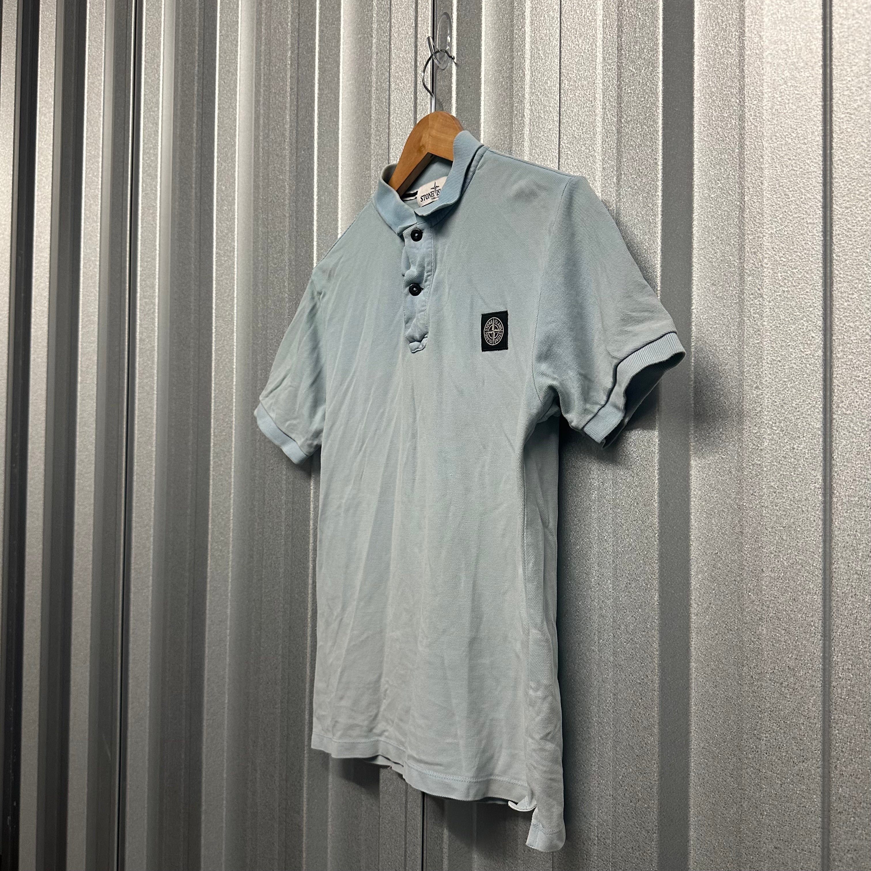 Stone Island Patch Logo Polo Shirt - M