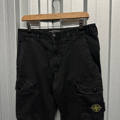 Stone Island Garment Dyed Slim Fit Cargo Trousers