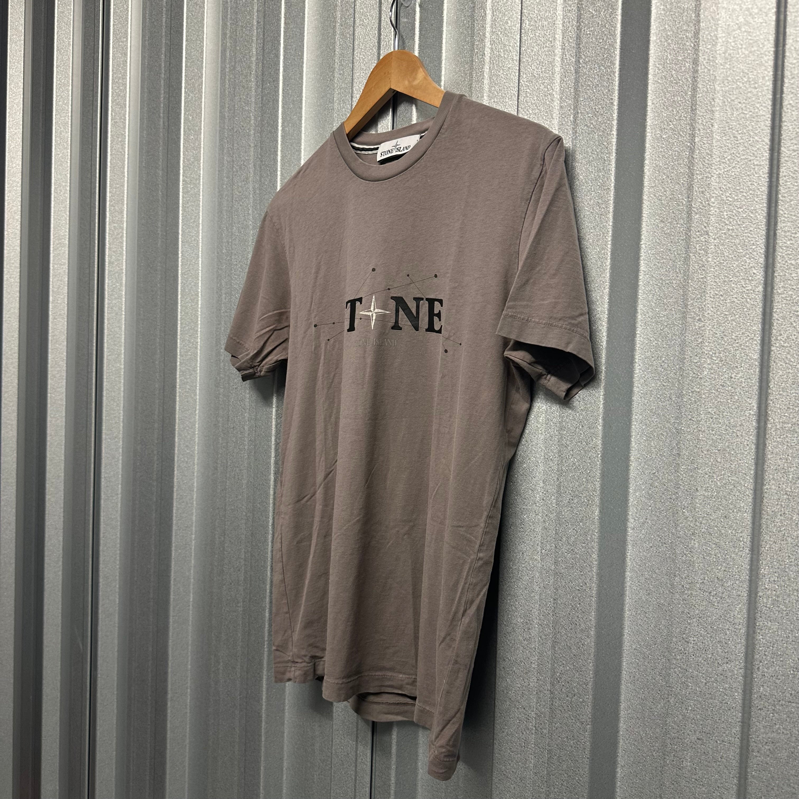 Stone Island Spell Out Short Sleeved T Shirt - M