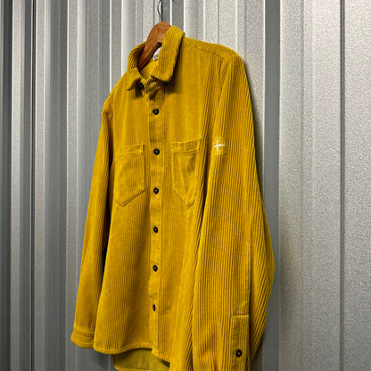 Stone Island Jumbo Corduroy Embroidered Compass Logo Shirt