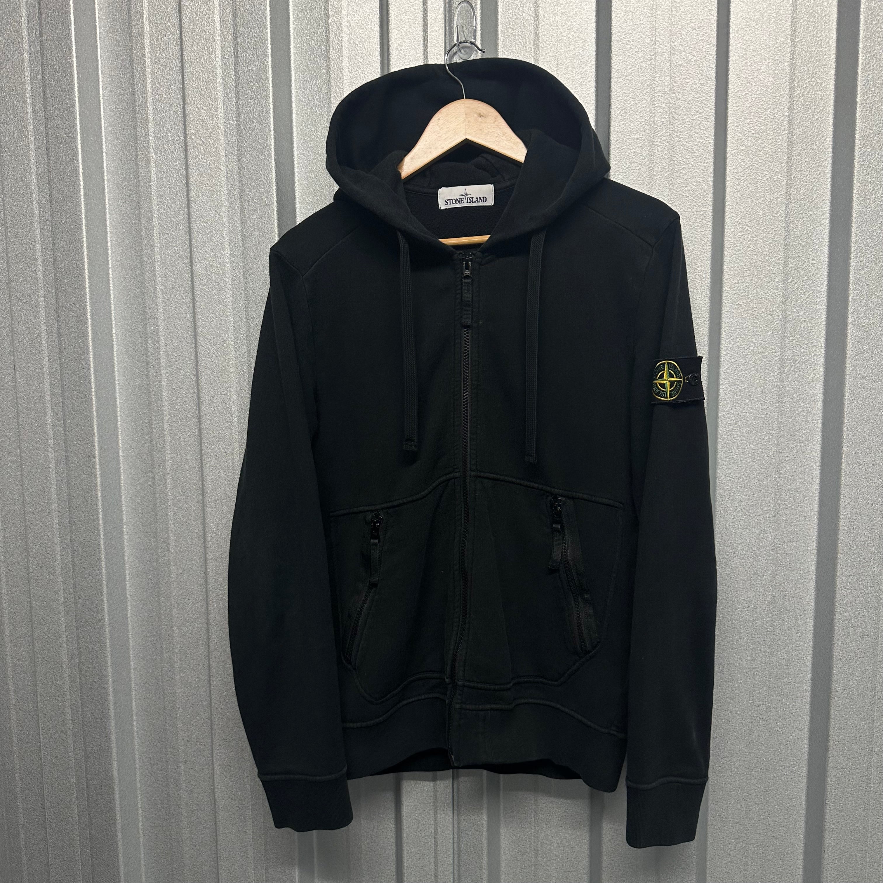 Stone Island Zip Up Hoodie - M