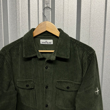 Stone Island Jumbo Corduroy Embroidered Compass Logo Shirt