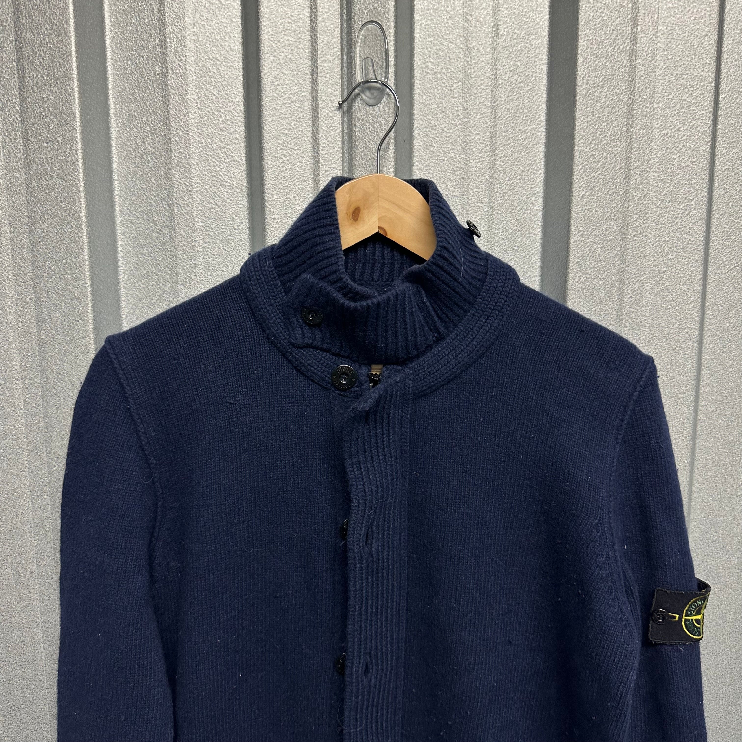 Stone Island Knit Zip Up Jumper-L