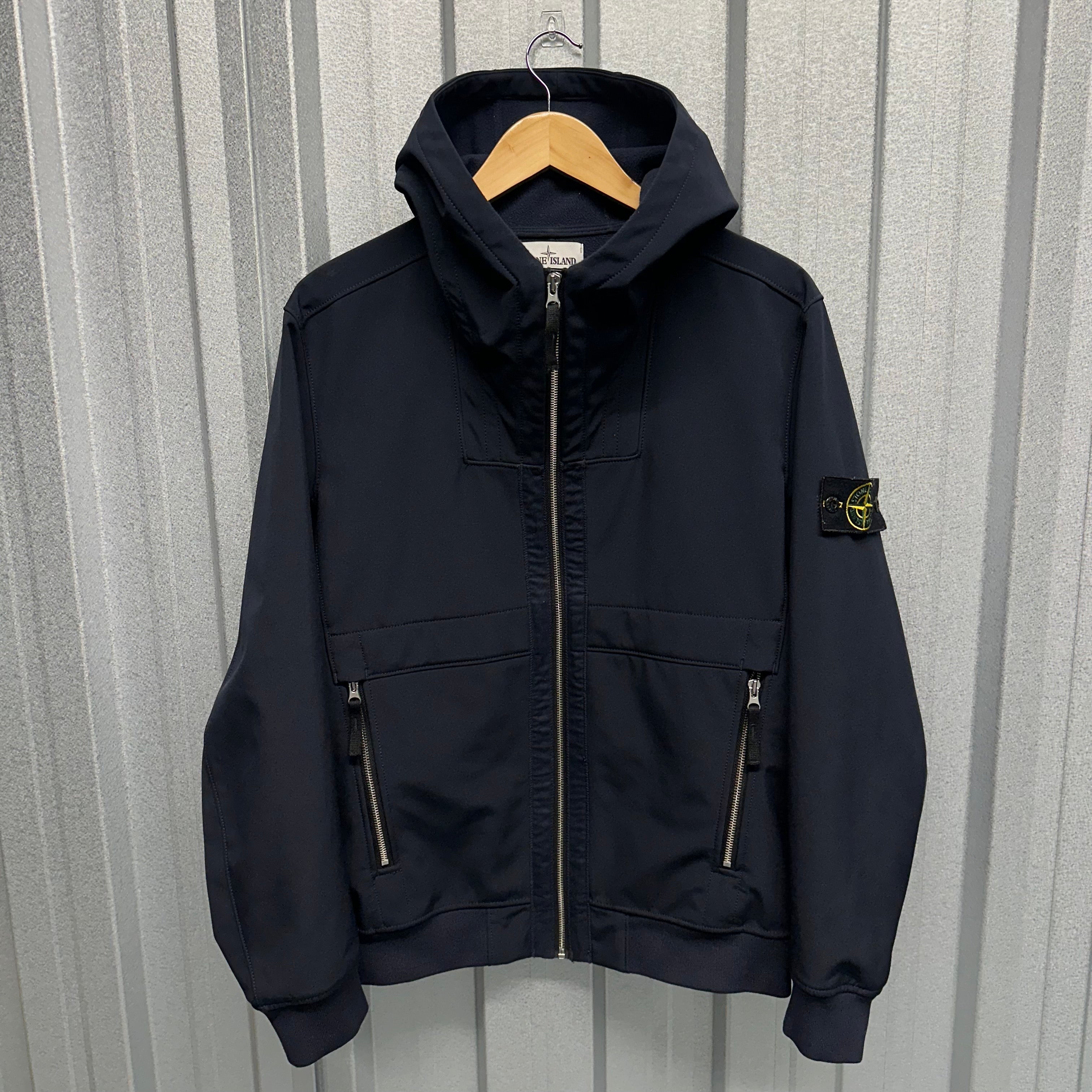 Stone Island Soft Shell Zip Up Jacket