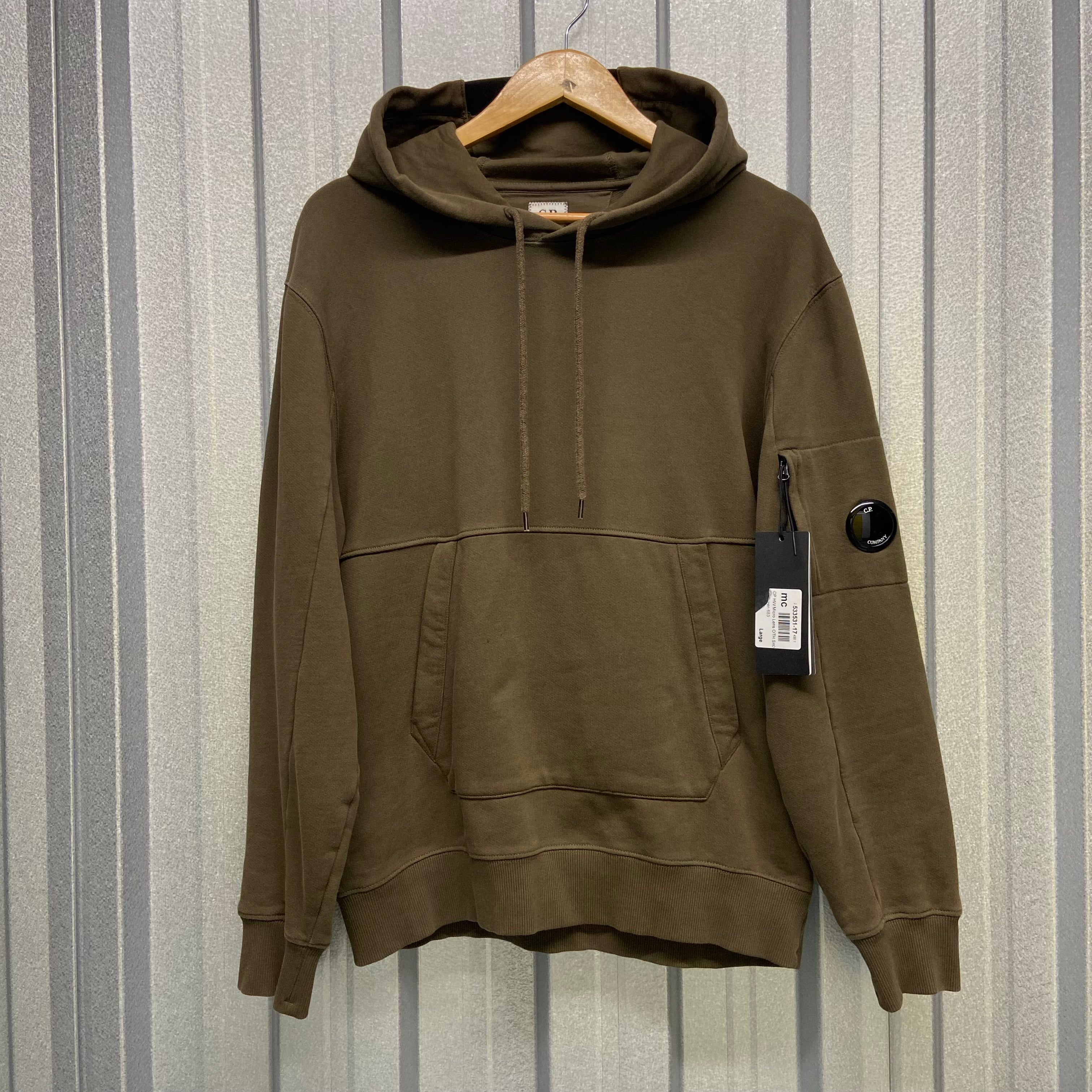 CP Company Pullover Cotton Hoodie with Micro Lens