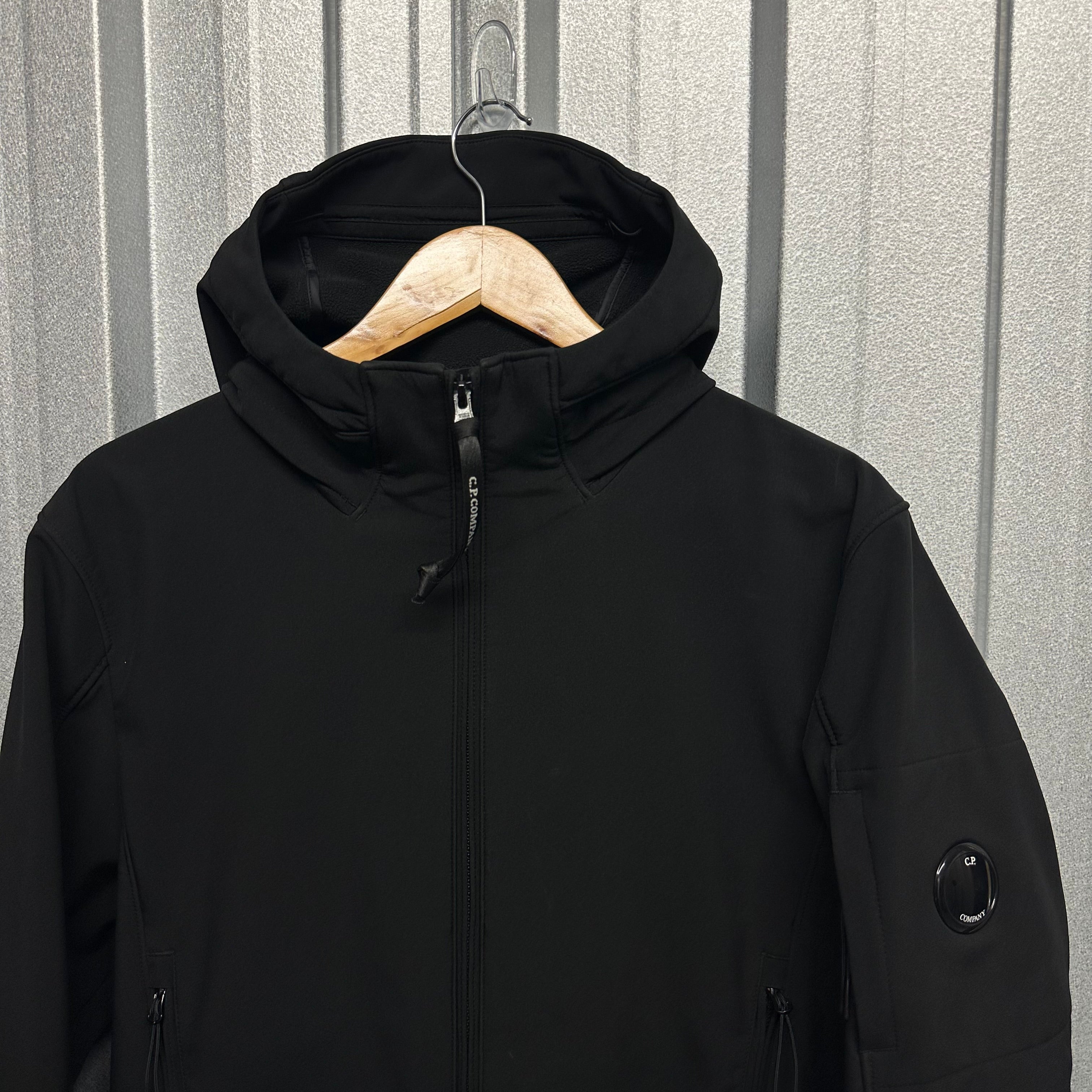 CP Company Zip Up Soft Shell Jacket with Micro Lens - M