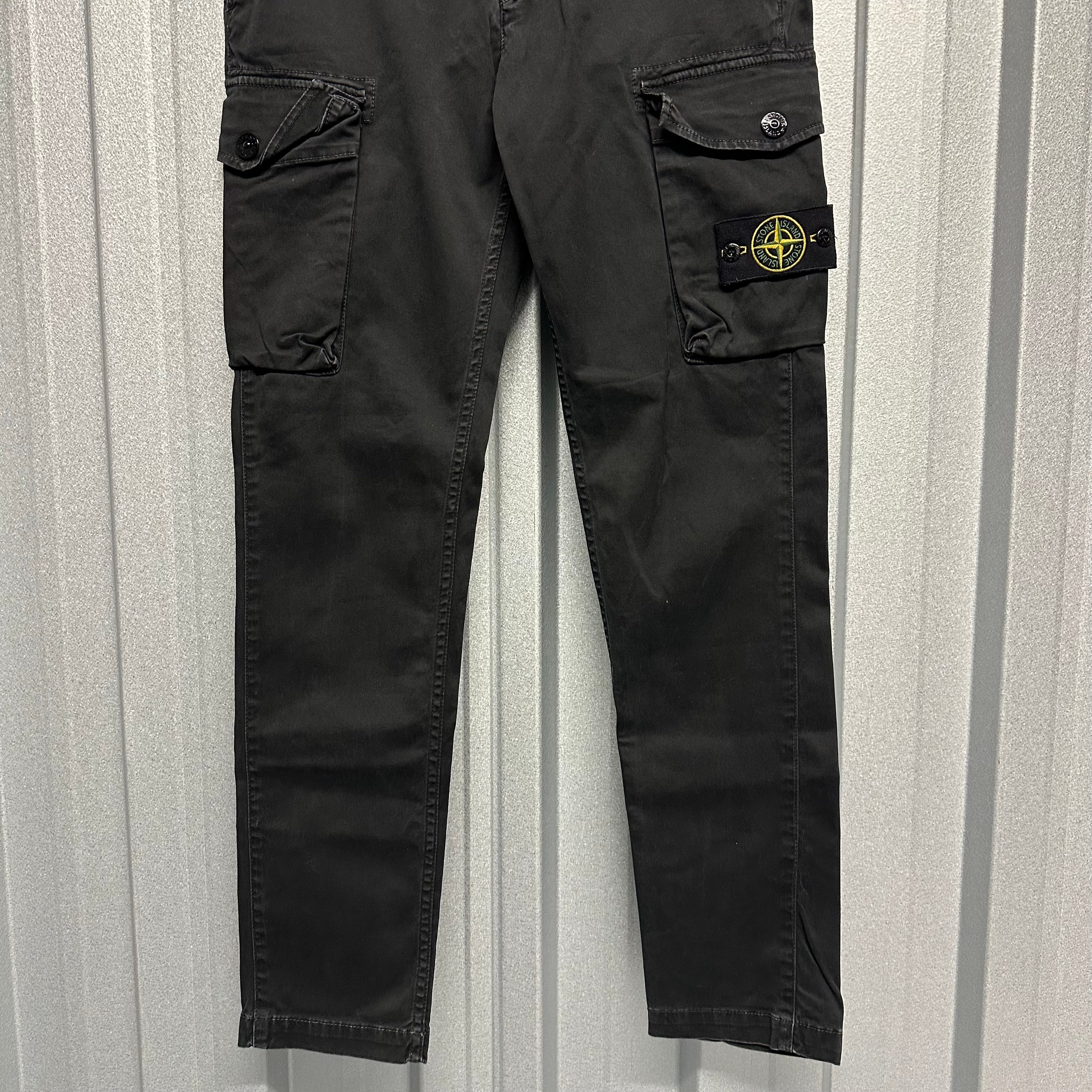 Stone Island Garment Dyed Slim Fit Cargo Trousers