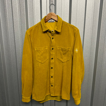 Stone Island Jumbo Corduroy Embroidered Compass Logo Shirt