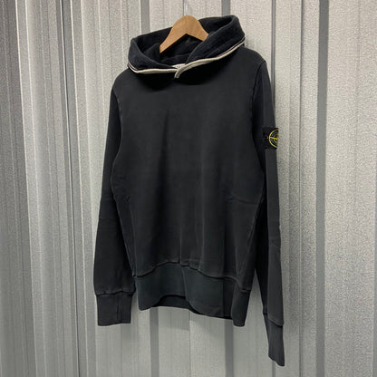 Stone Island Pullover Hoodie with Fleece Hood