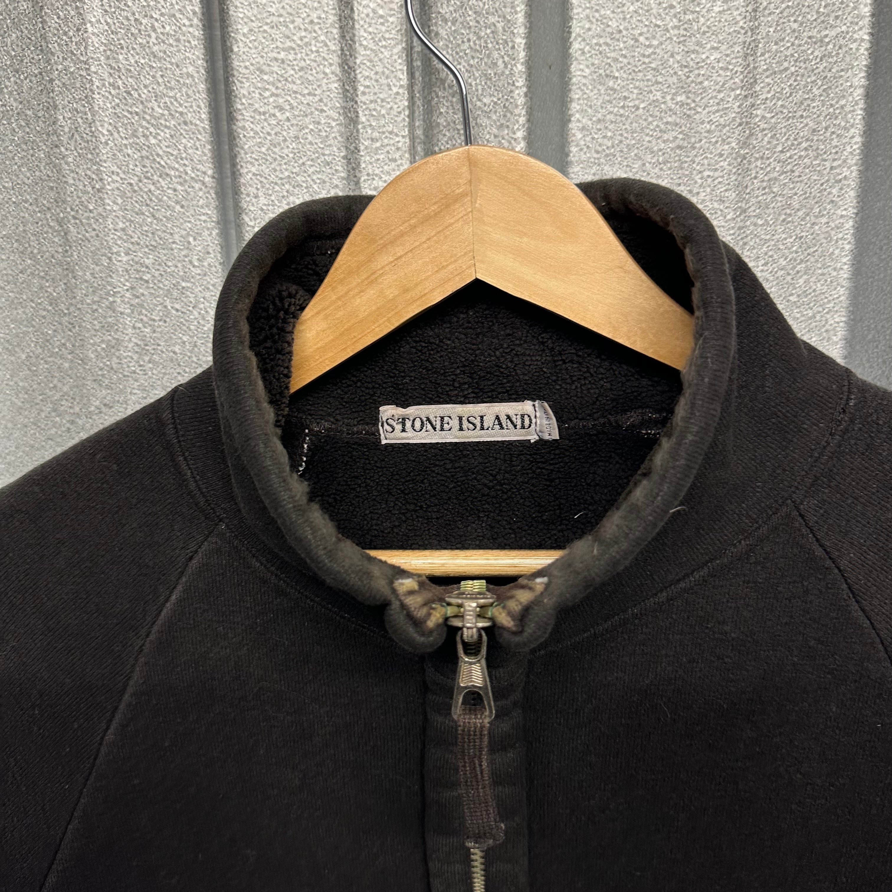 Stone Island Zip Up Double Pocket Jumper - M