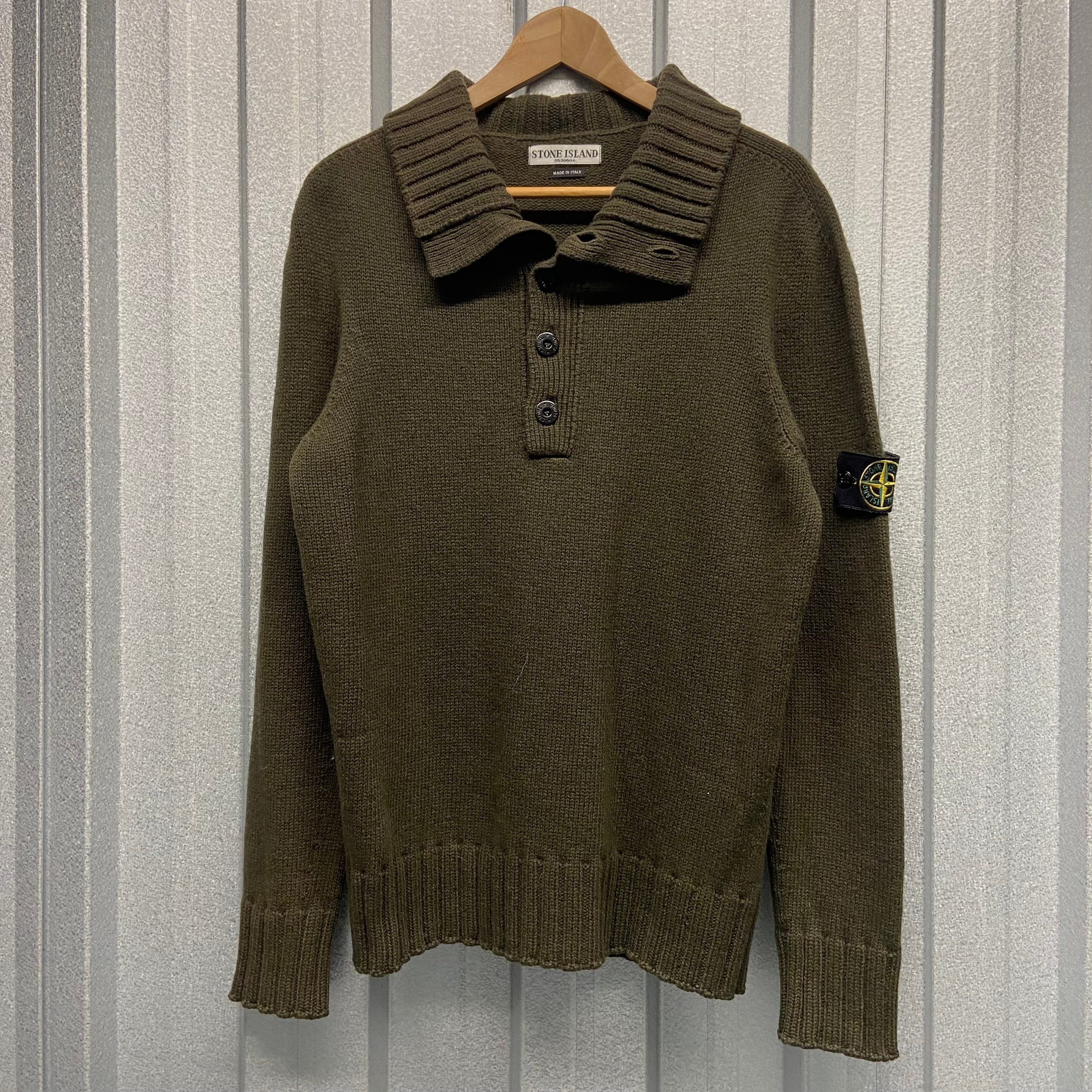 Stone Island Knitwear Pullover 1/4 Button Up Jumper