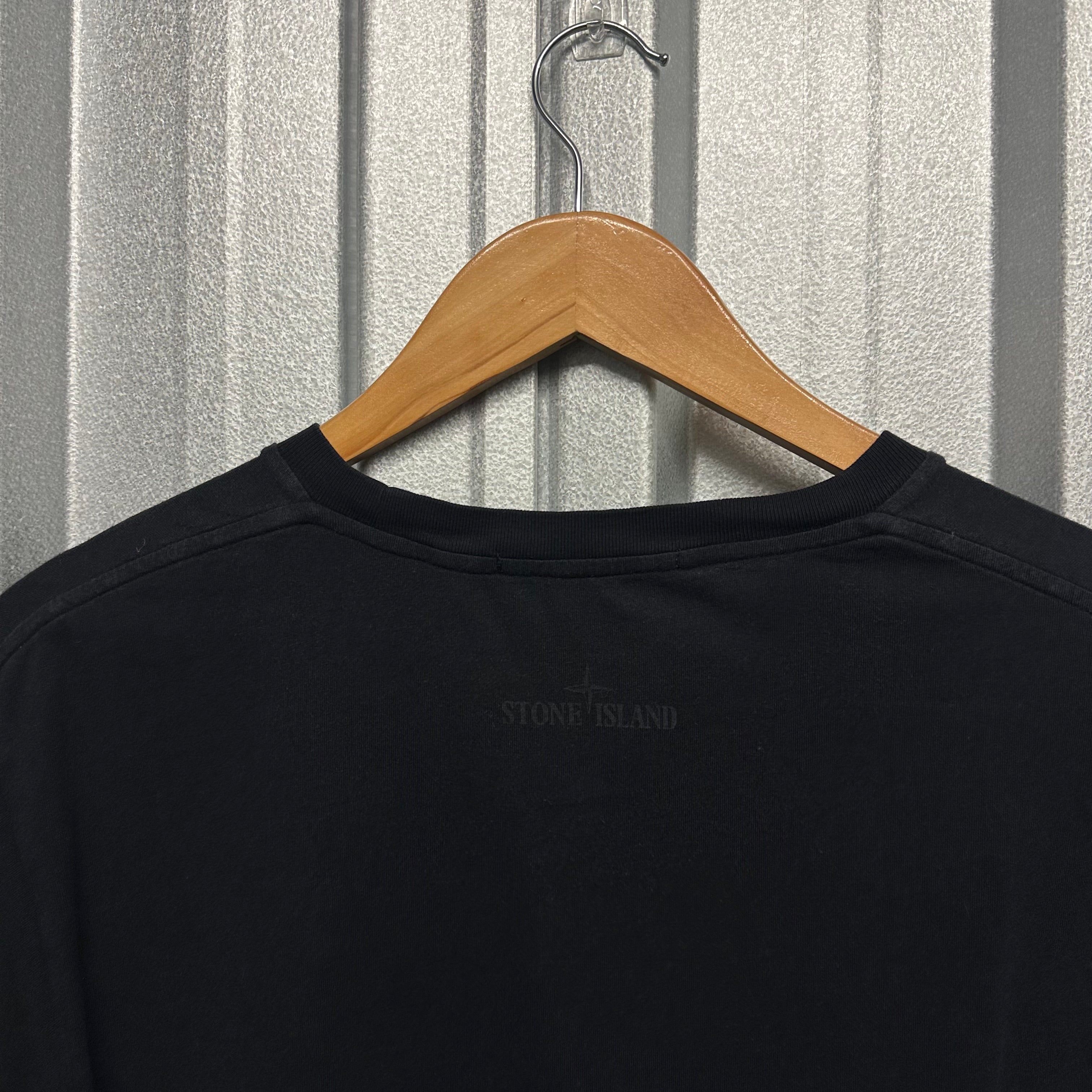 Stone Island Spell Out Mirror Logo T Shirt