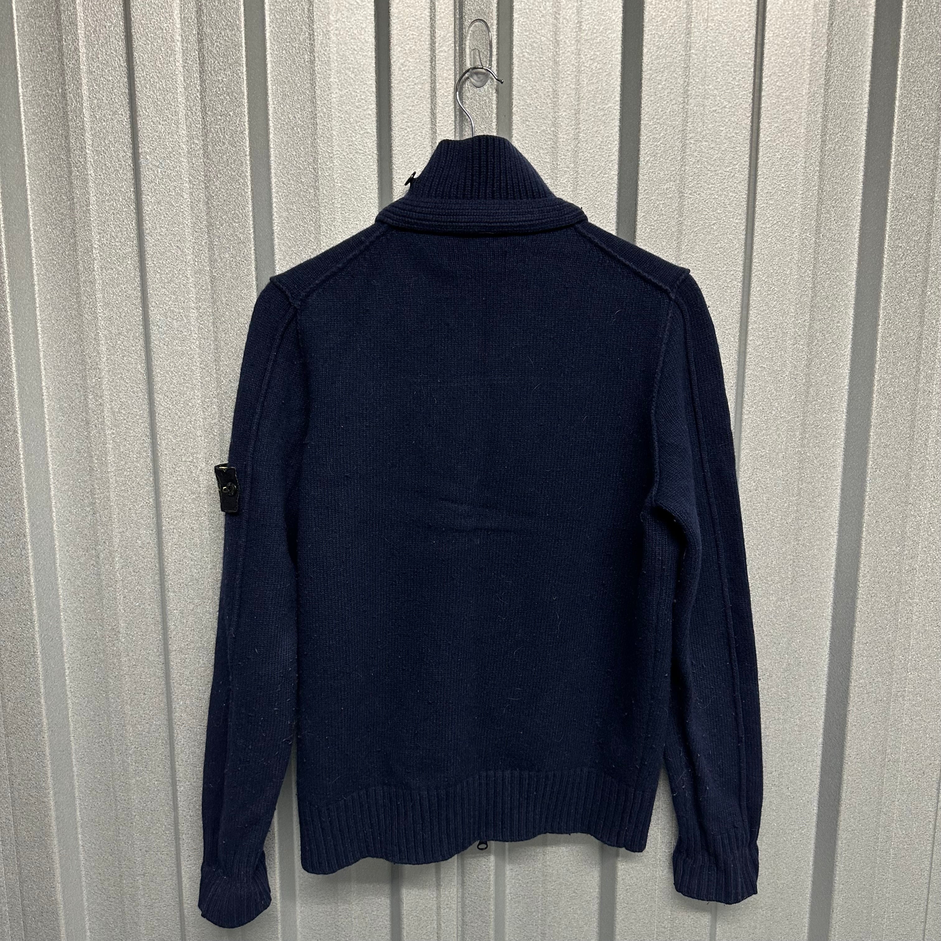 Stone Island Knit Zip Up Jumper-L